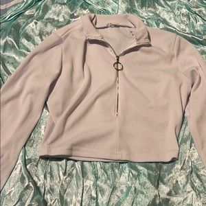 White crop gym top from Dolly Girl Fashion